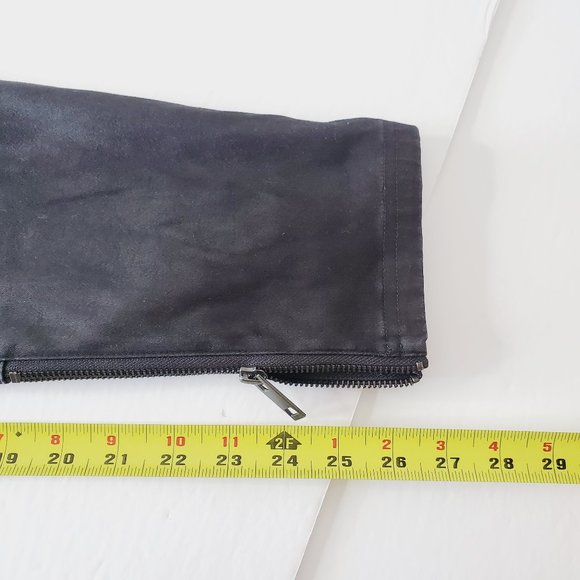 ARITZIA TALULA Coated Black Moto Skinny Pants - Picture 10 of 10
